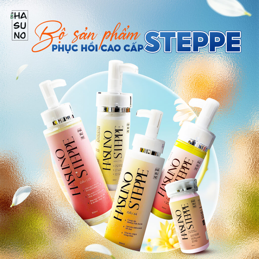 bộ sản phẩm phục hồi tóc steppe