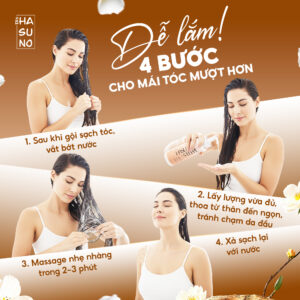 cách dùng của dầu xả hasuno steppe như thế nào?